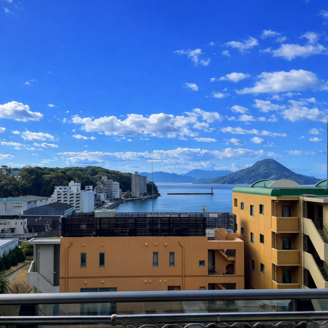 瀬戸内海を望む